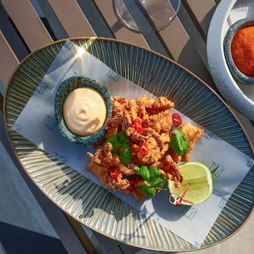 a plate of food on a table