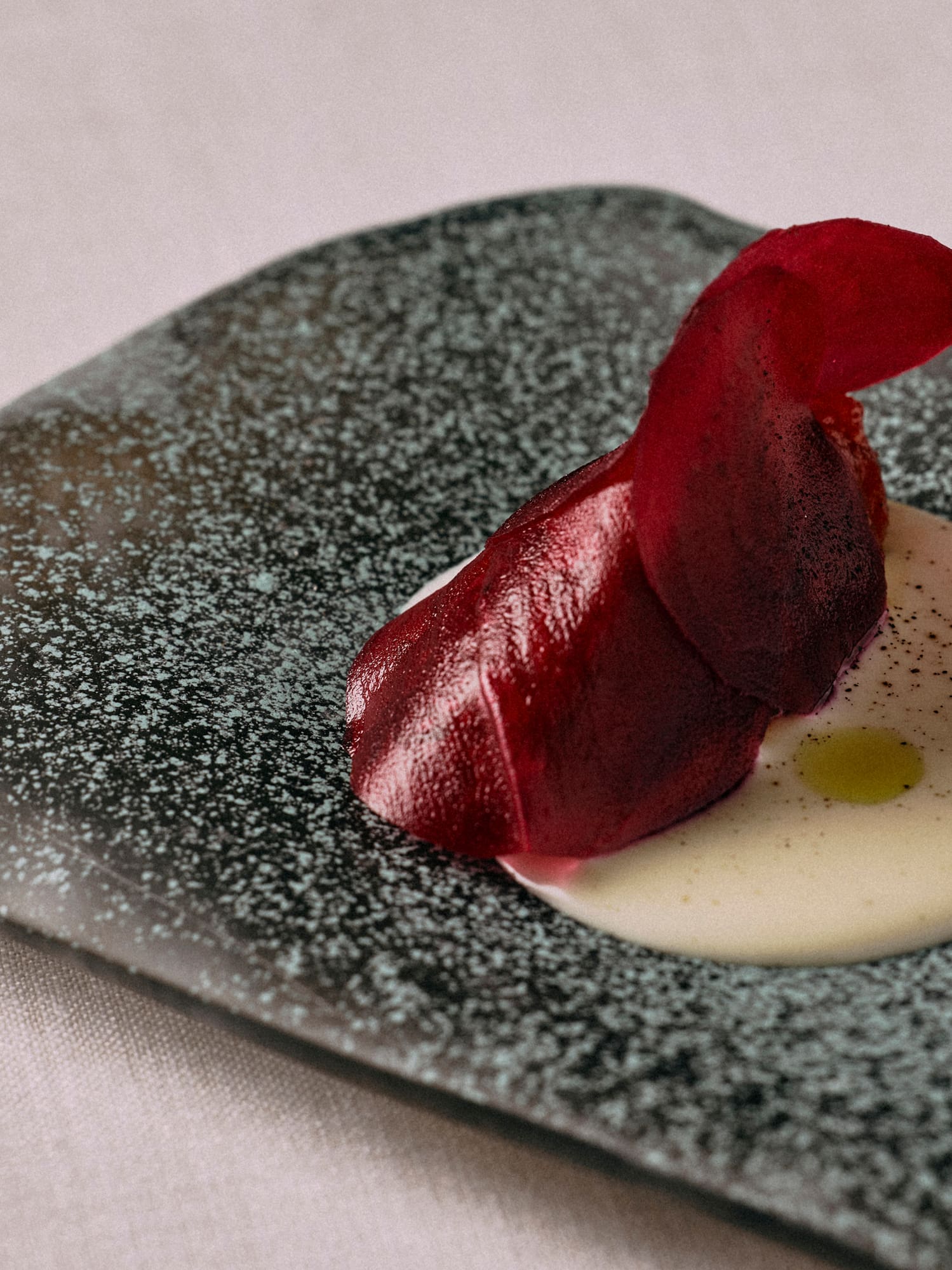 a plate of food on a table