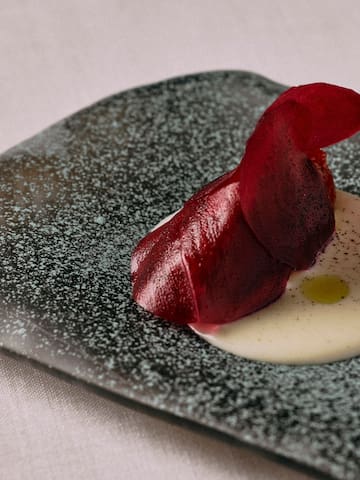 a plate of food on a table