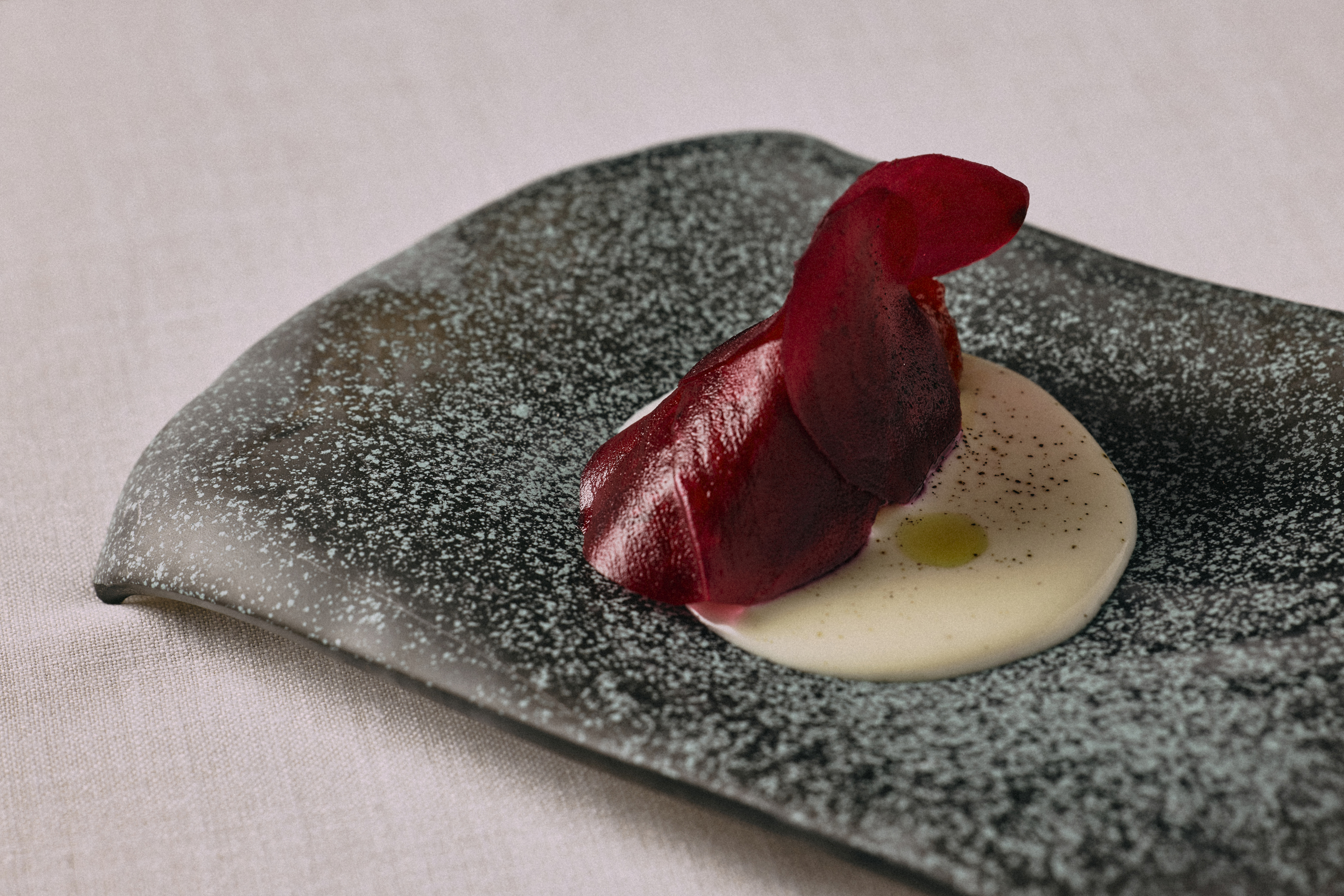 a plate of food on a table