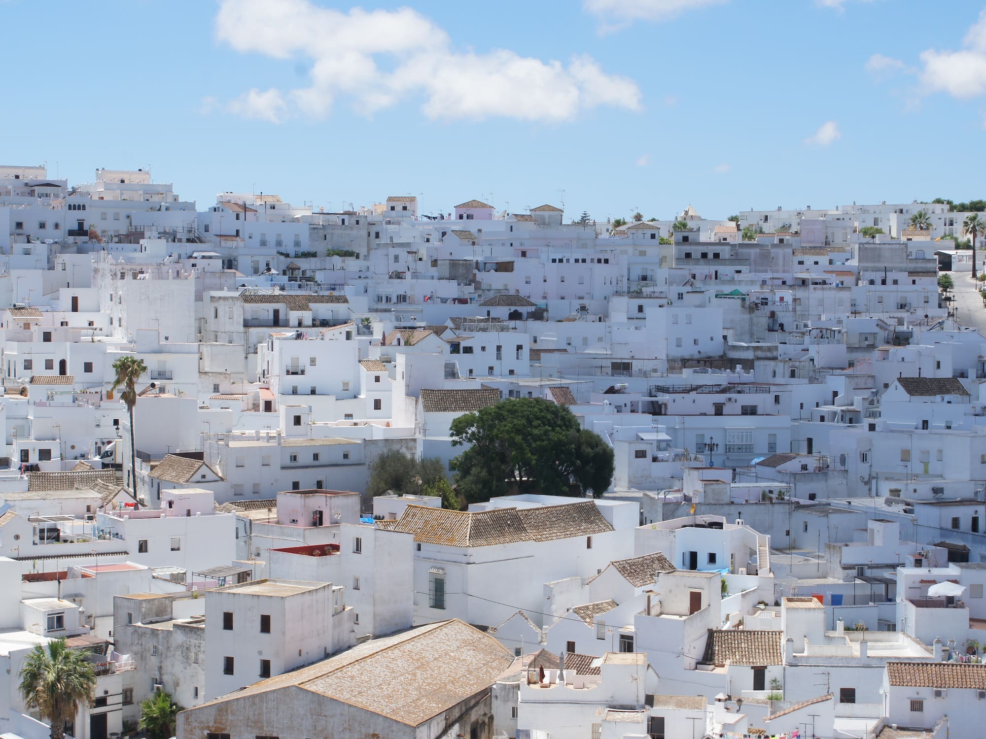 a blue sky with clouds