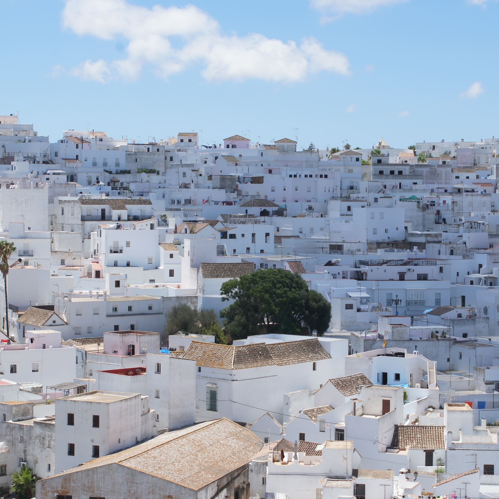 a blue sky with clouds