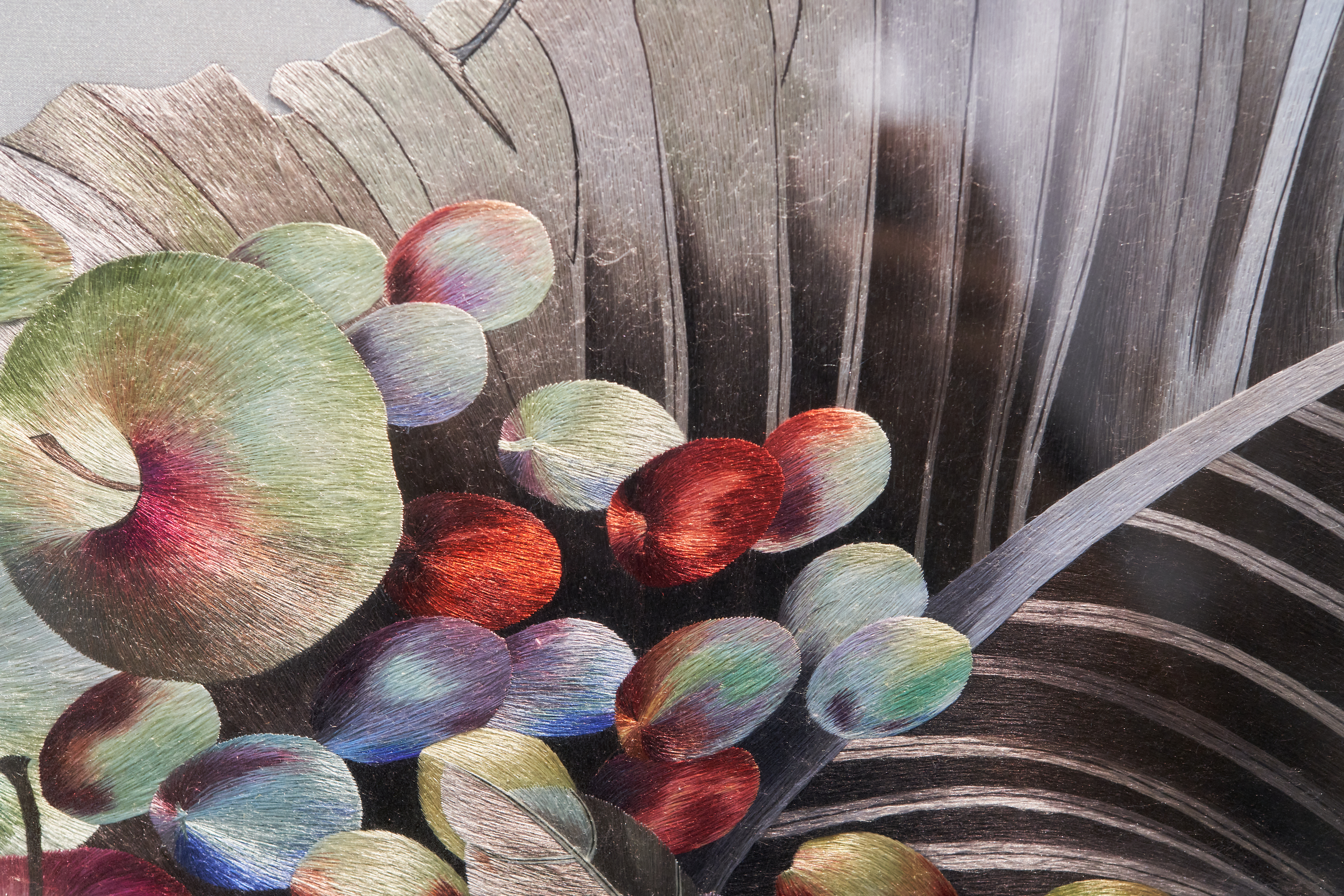 a close up of a glass