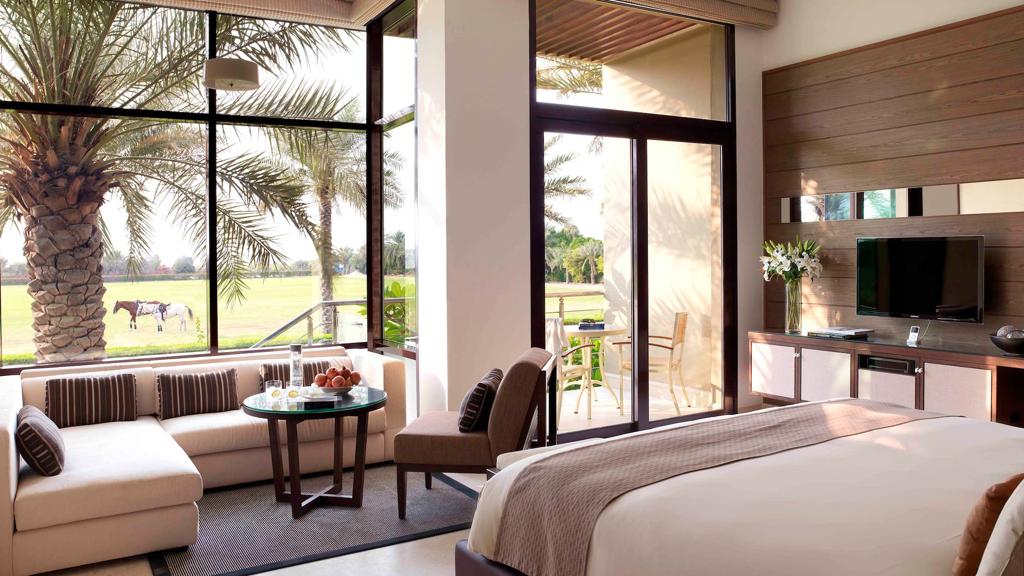 a room with a bed and a couch