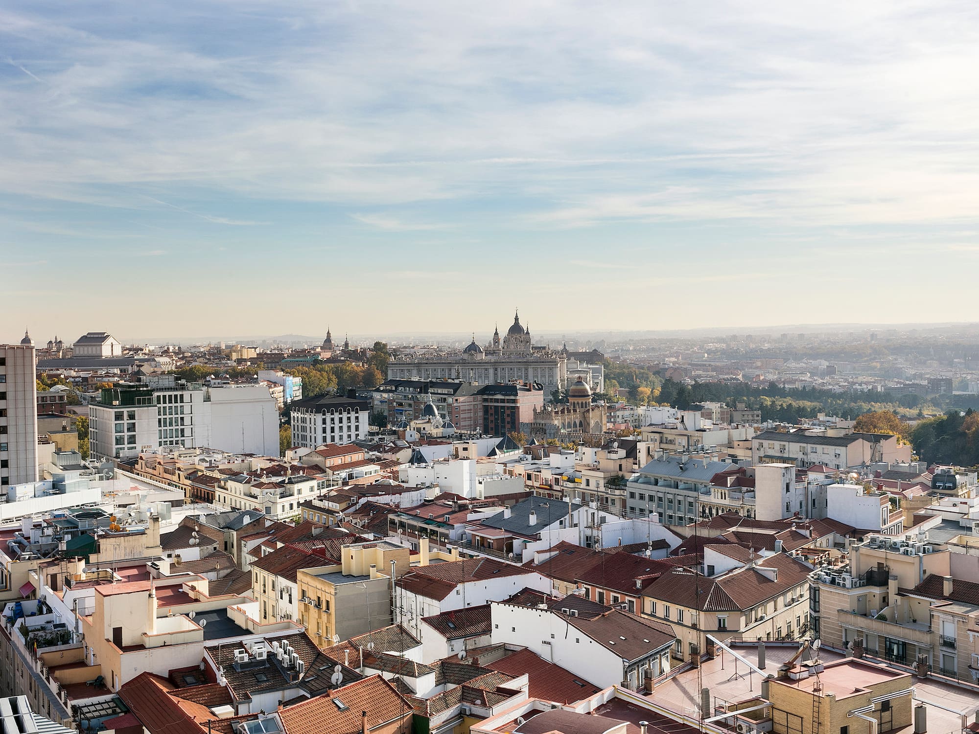 a city with many buildings