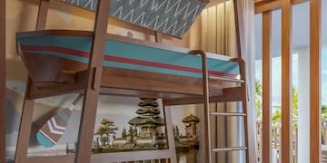 a bunk bed in a room