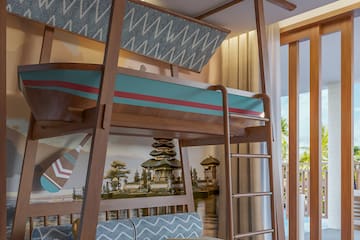 a bunk bed in a room