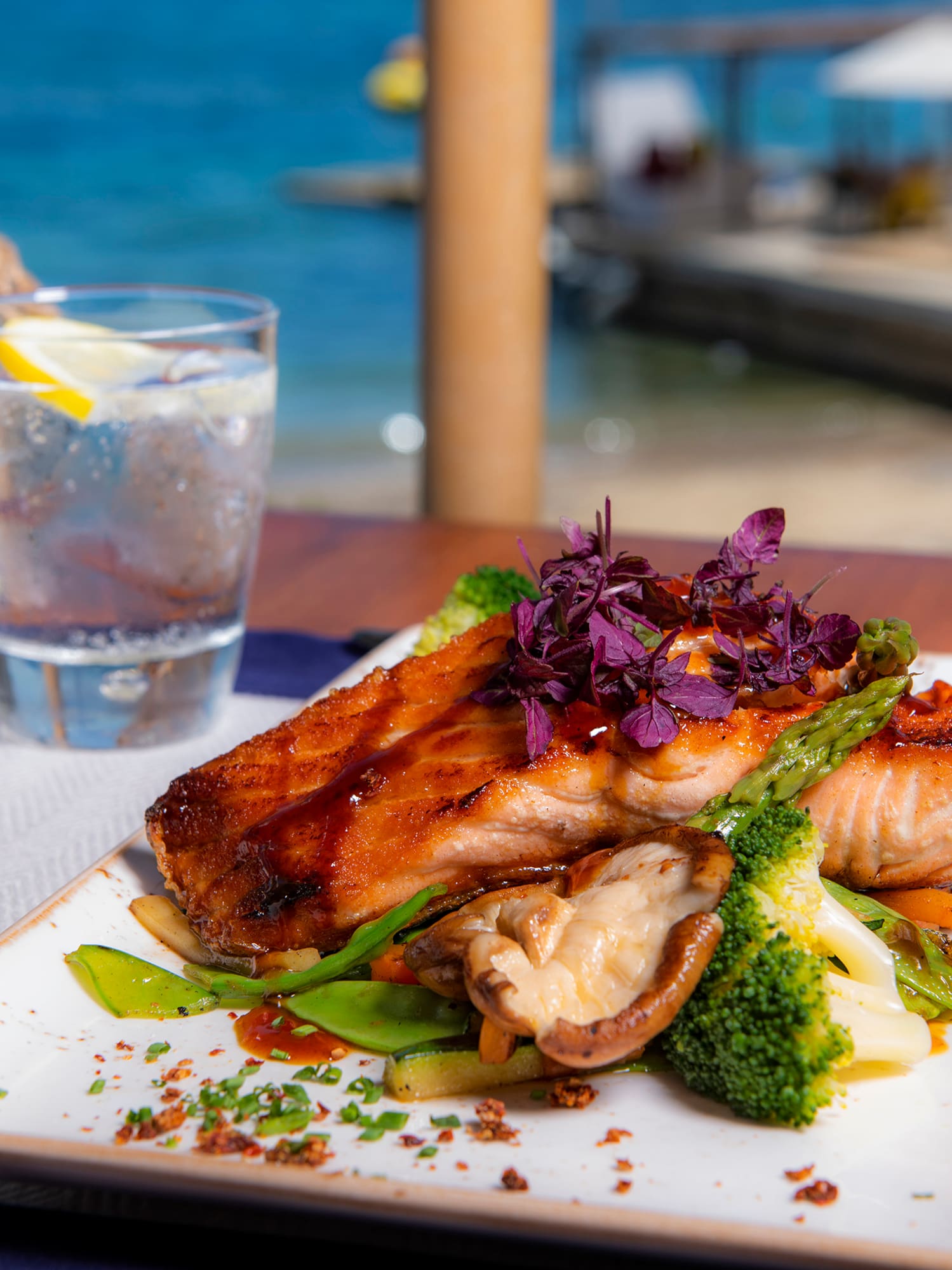 a plate of food on a table