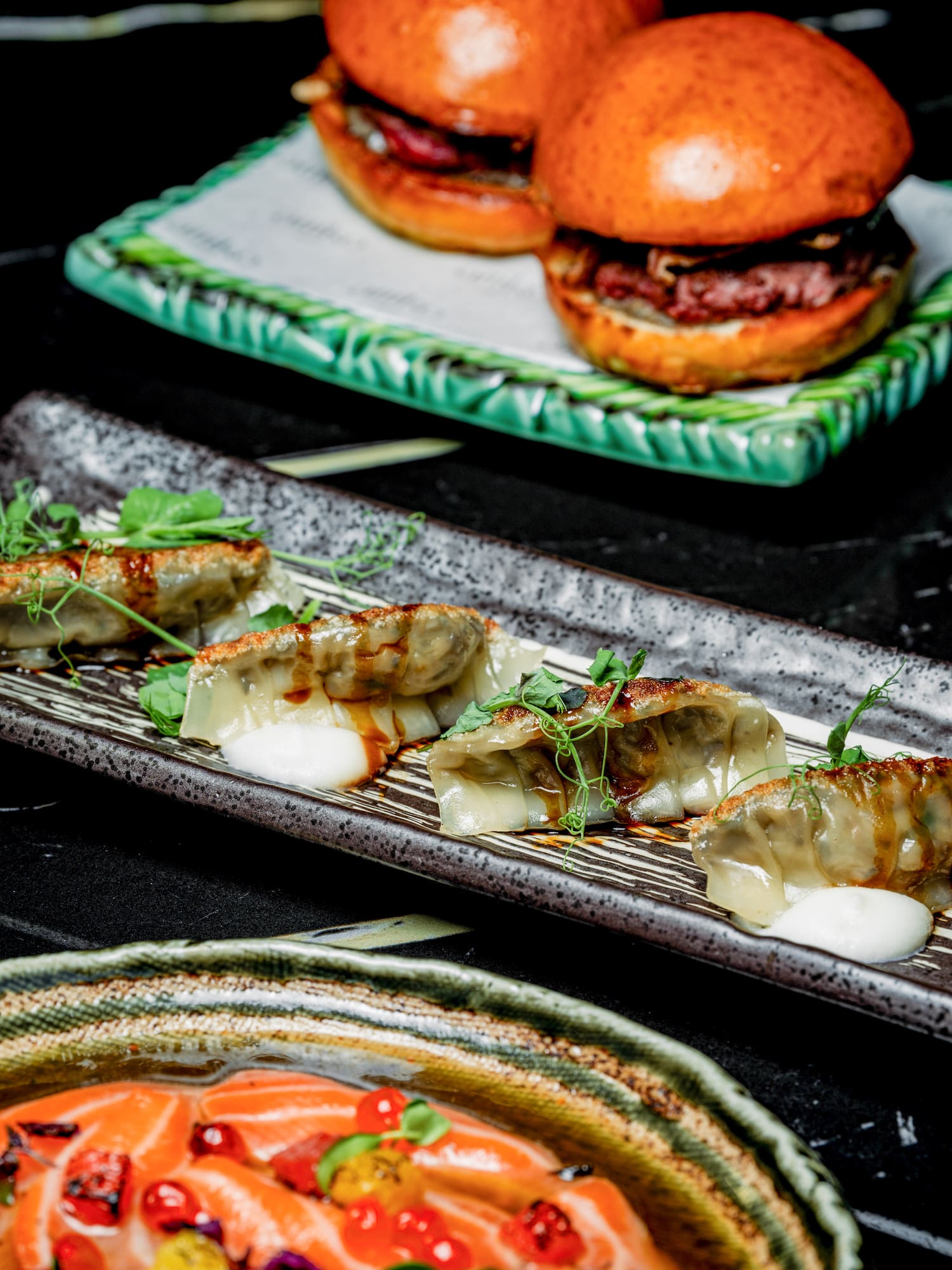 a plate of food on a table