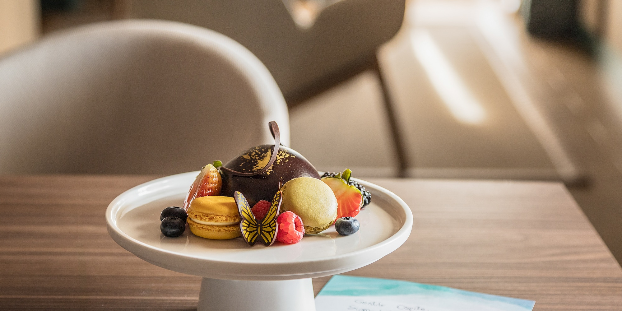 a plate of food on a table