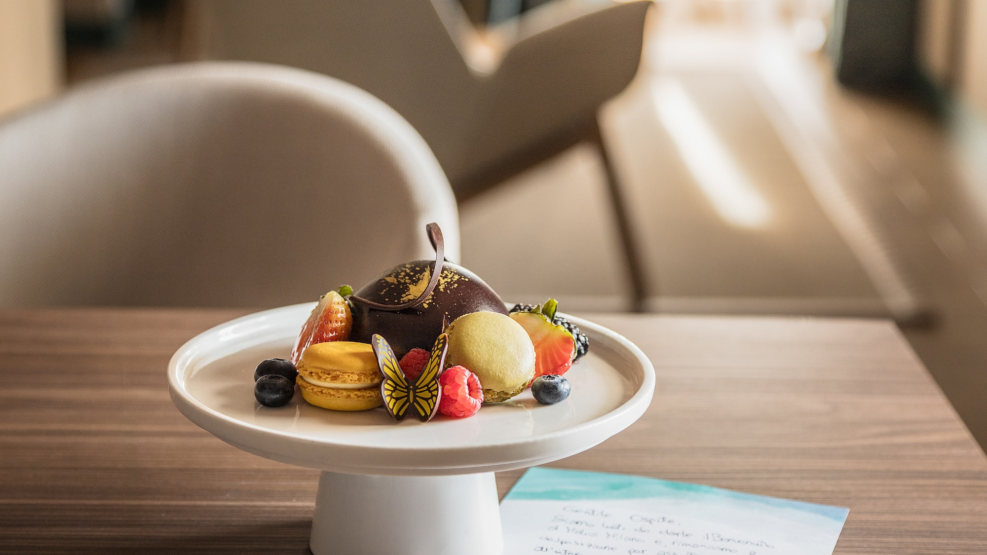 a plate of food on a table