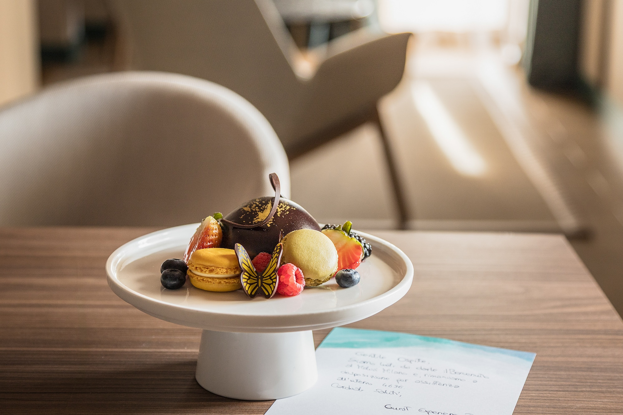 a plate of food on a table