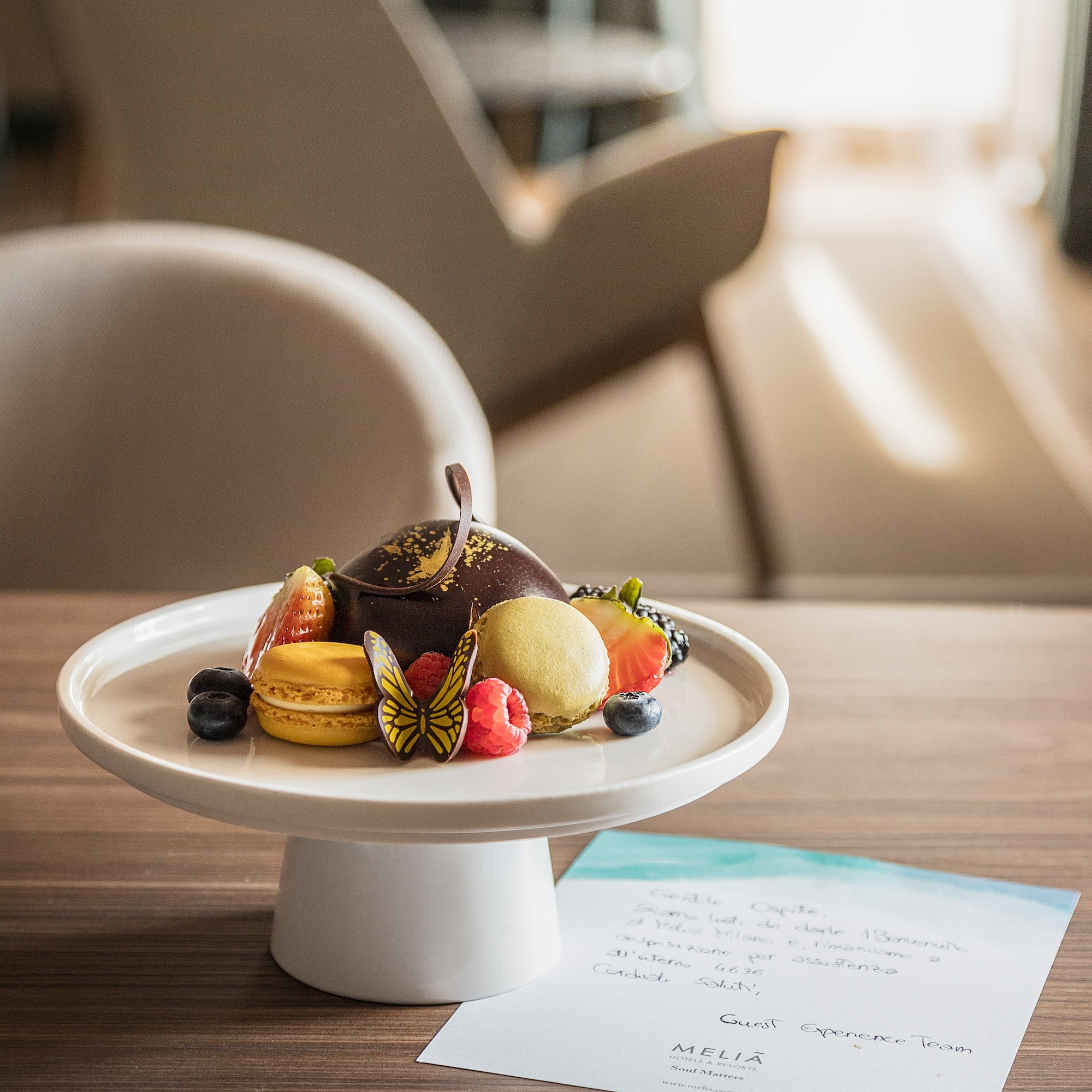 a plate of food on a table