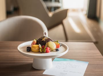 a plate of food on a table