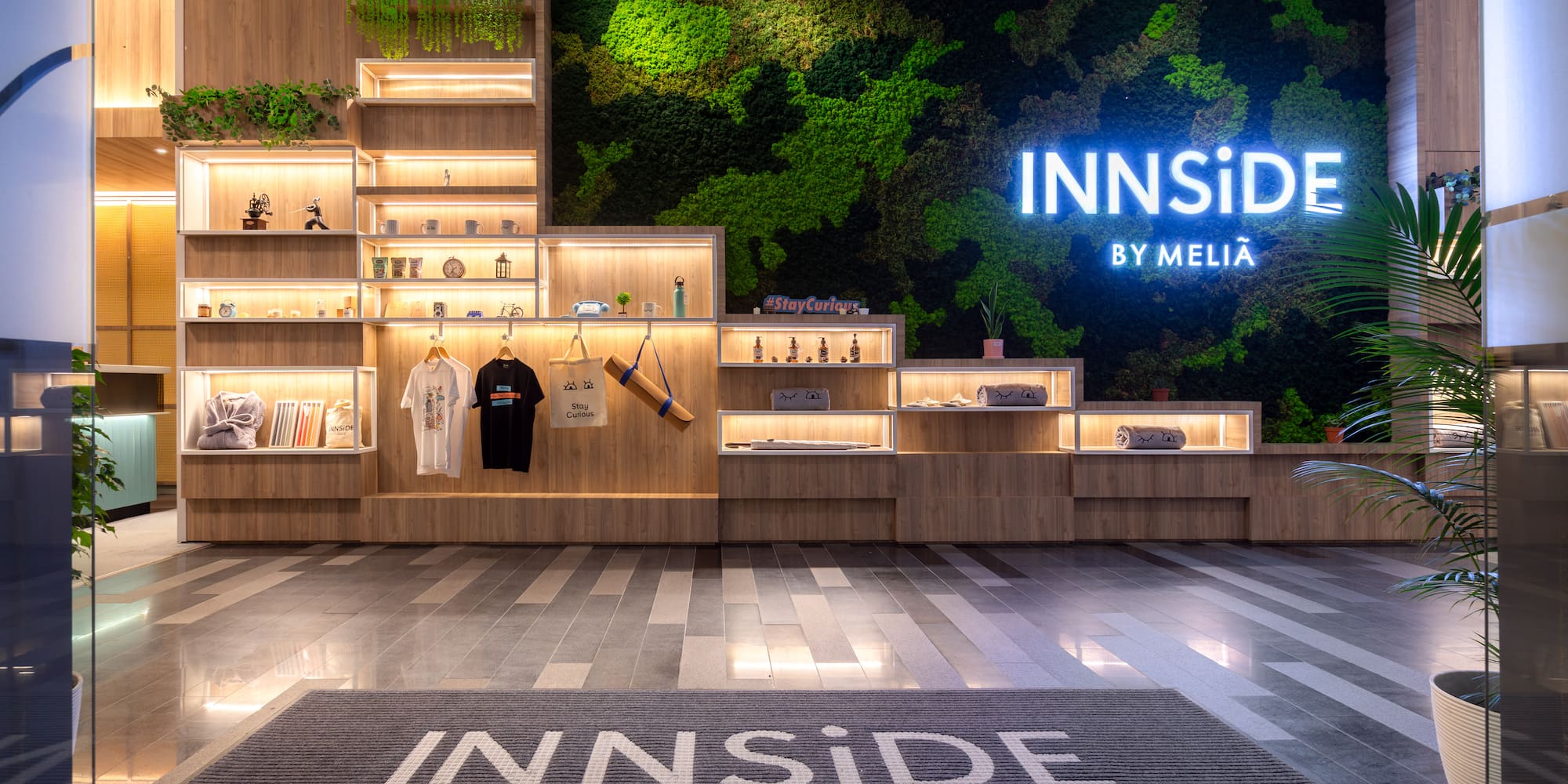 a display of products in a store