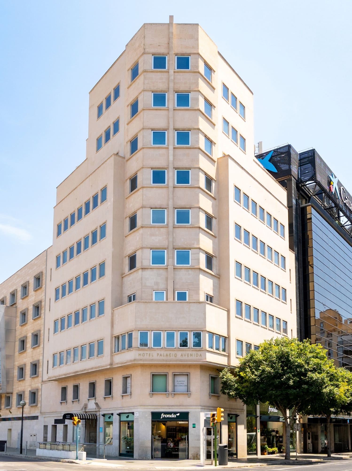 a building with many windows