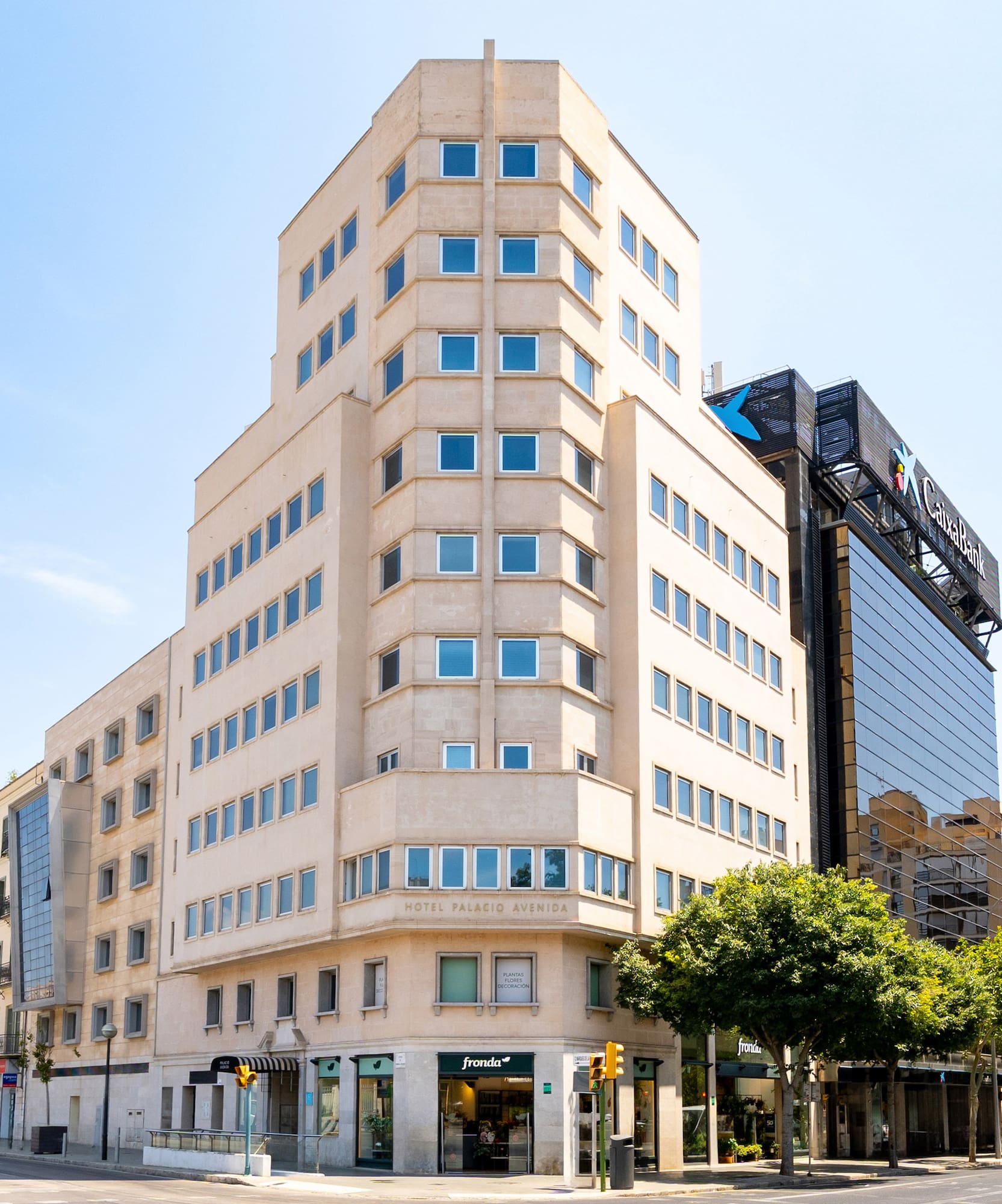 a building with many windows