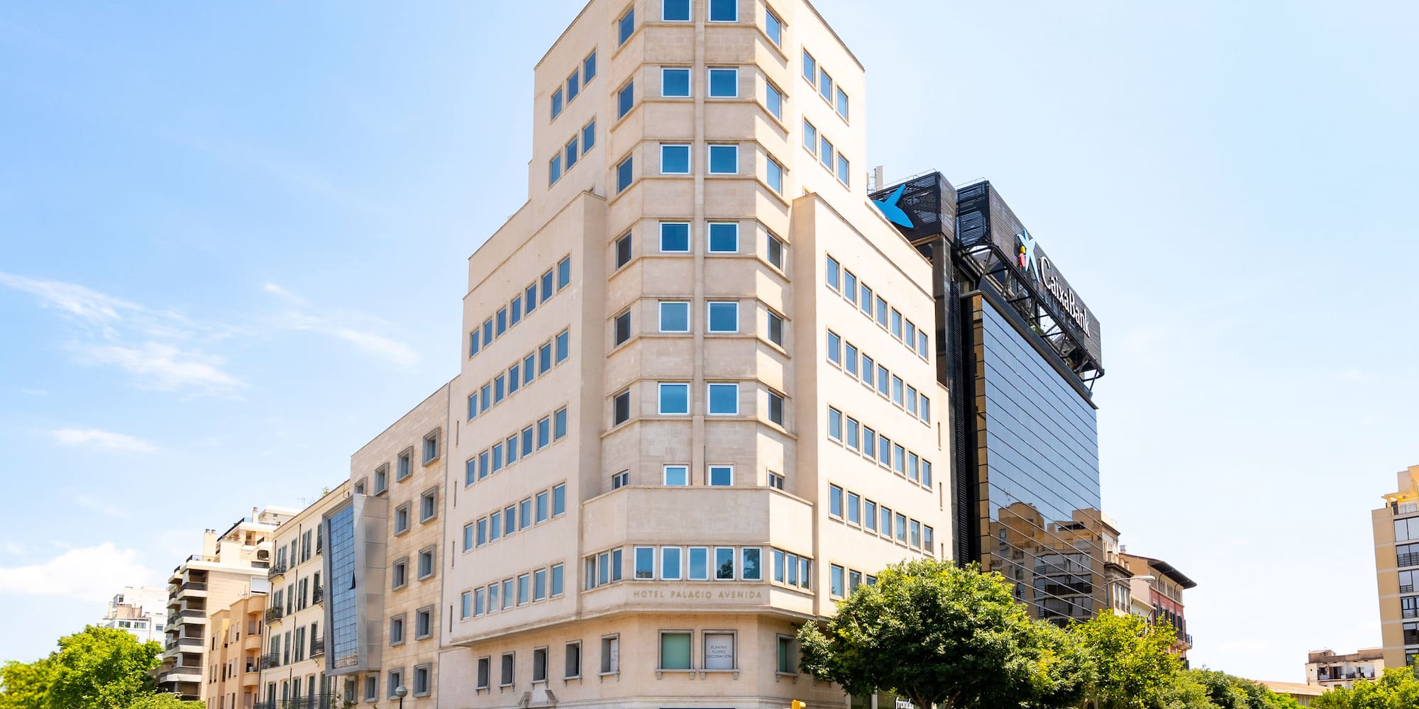 a building with many windows