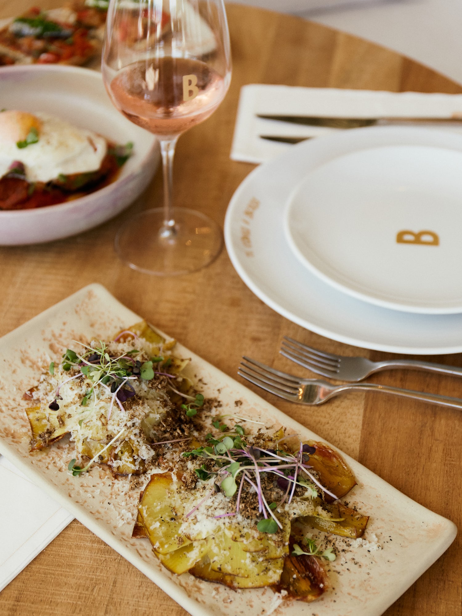 a plate of food on a table