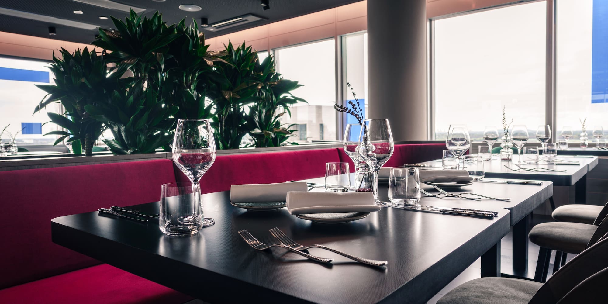 a table set for a dinner party