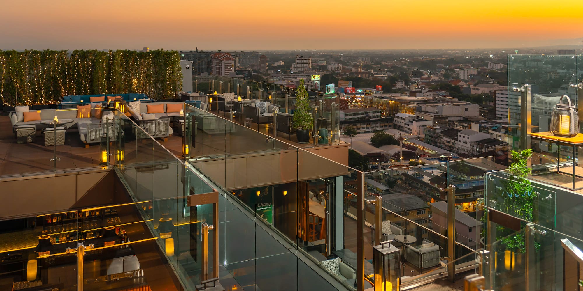 a rooftop view of a city