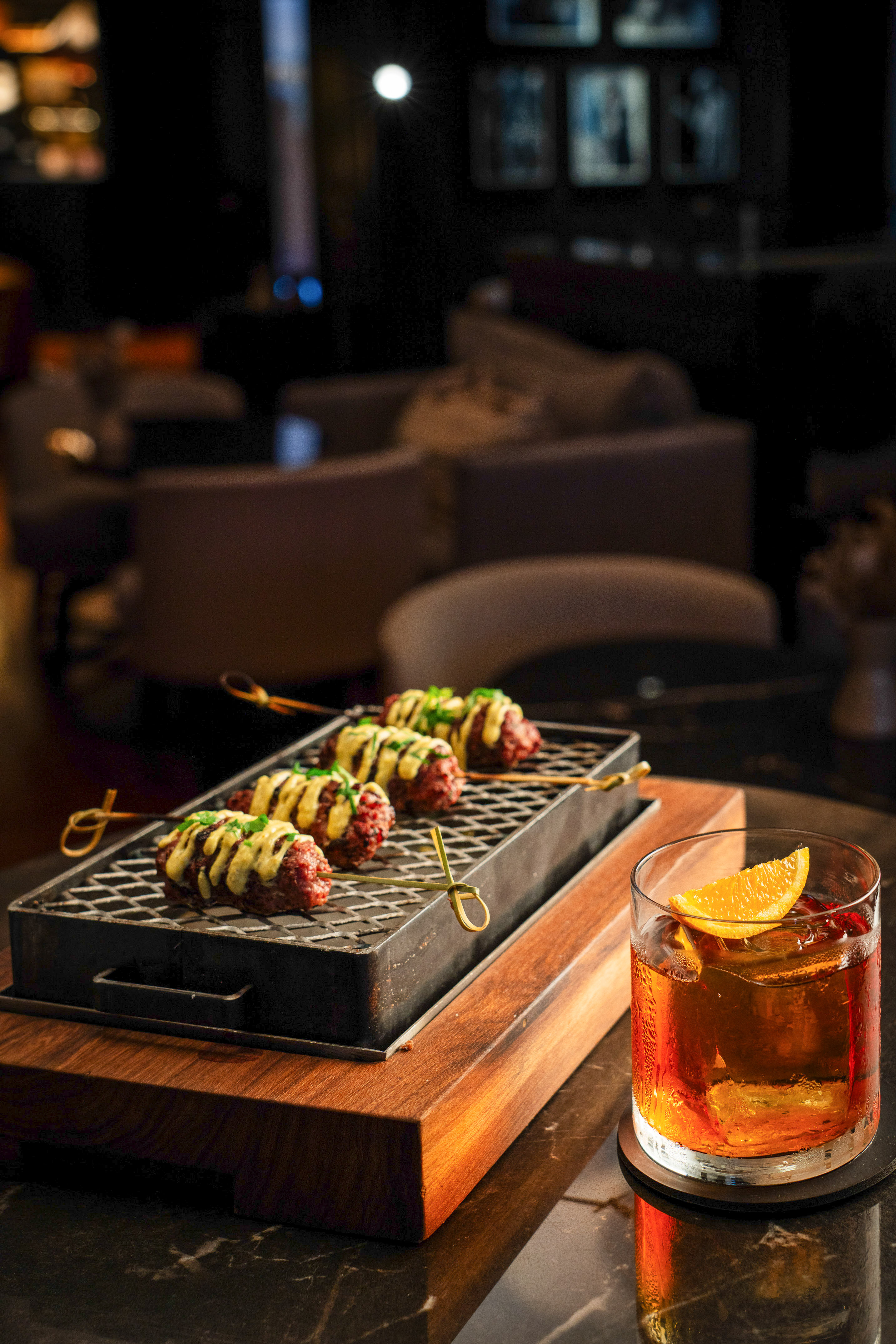 a plate of food on a table