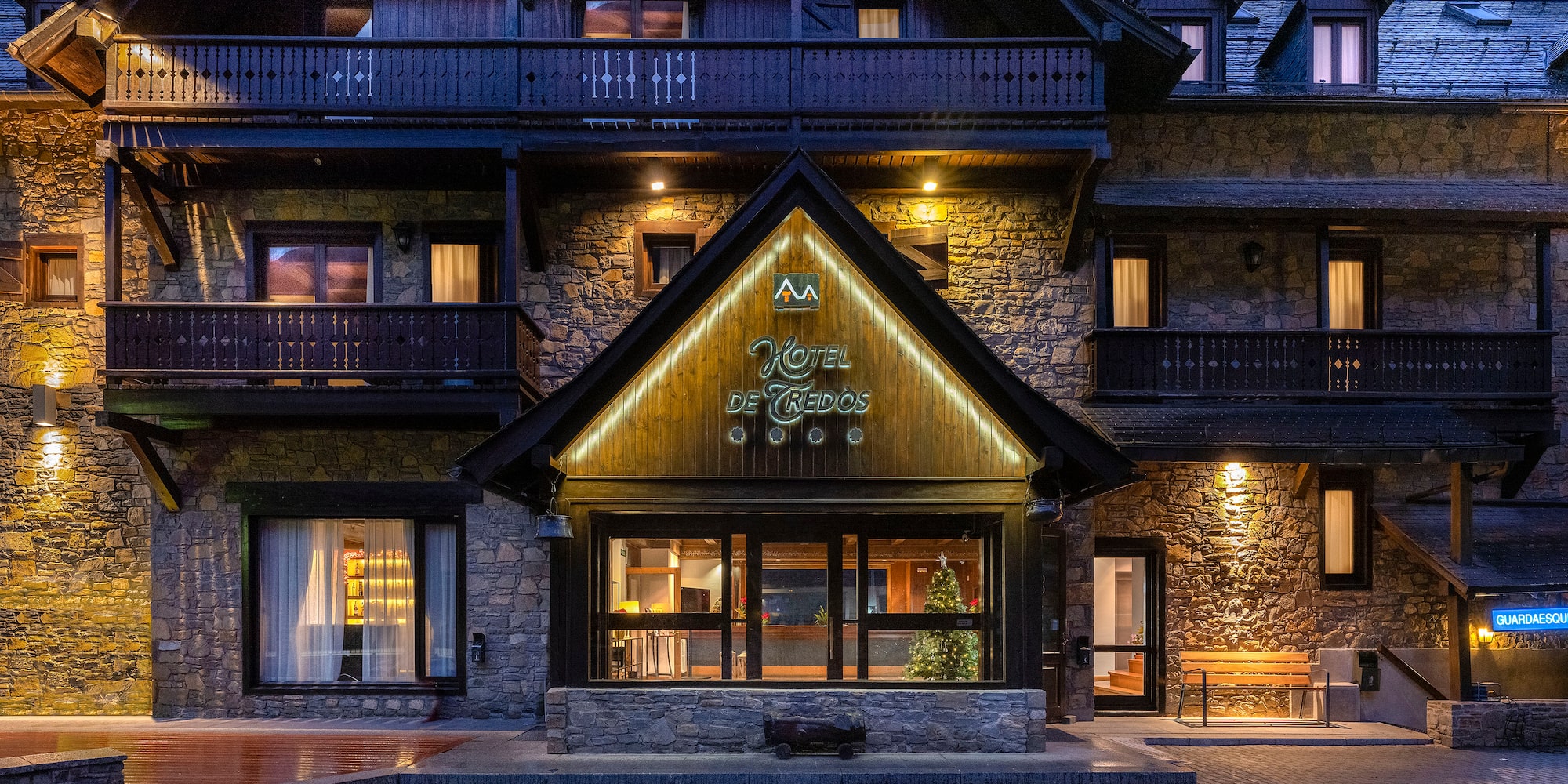 a building with a sign on the front