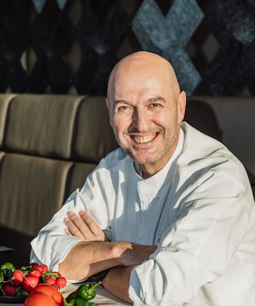 a man smiling at camera