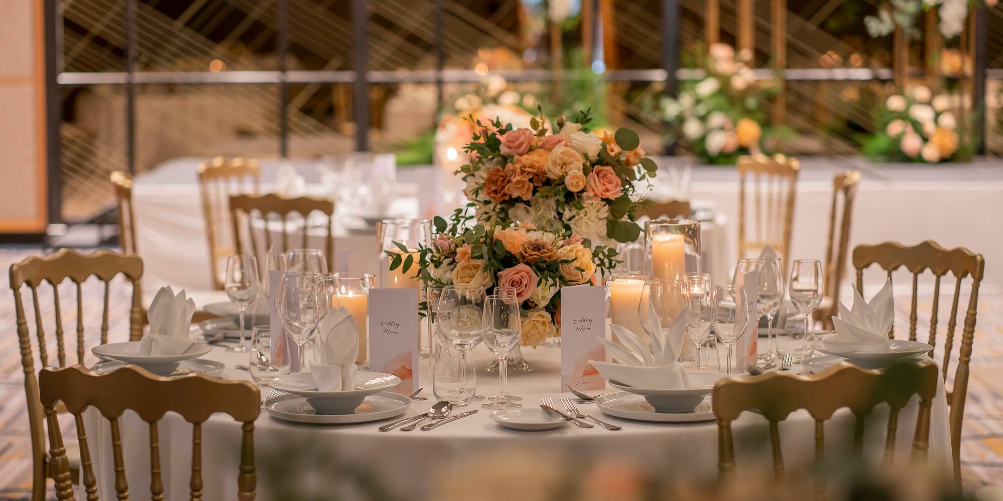 a table set for a dinner party