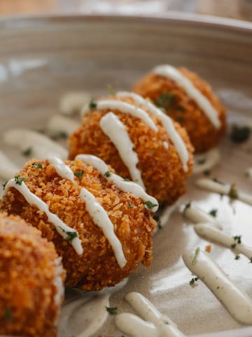 a plate of fried food