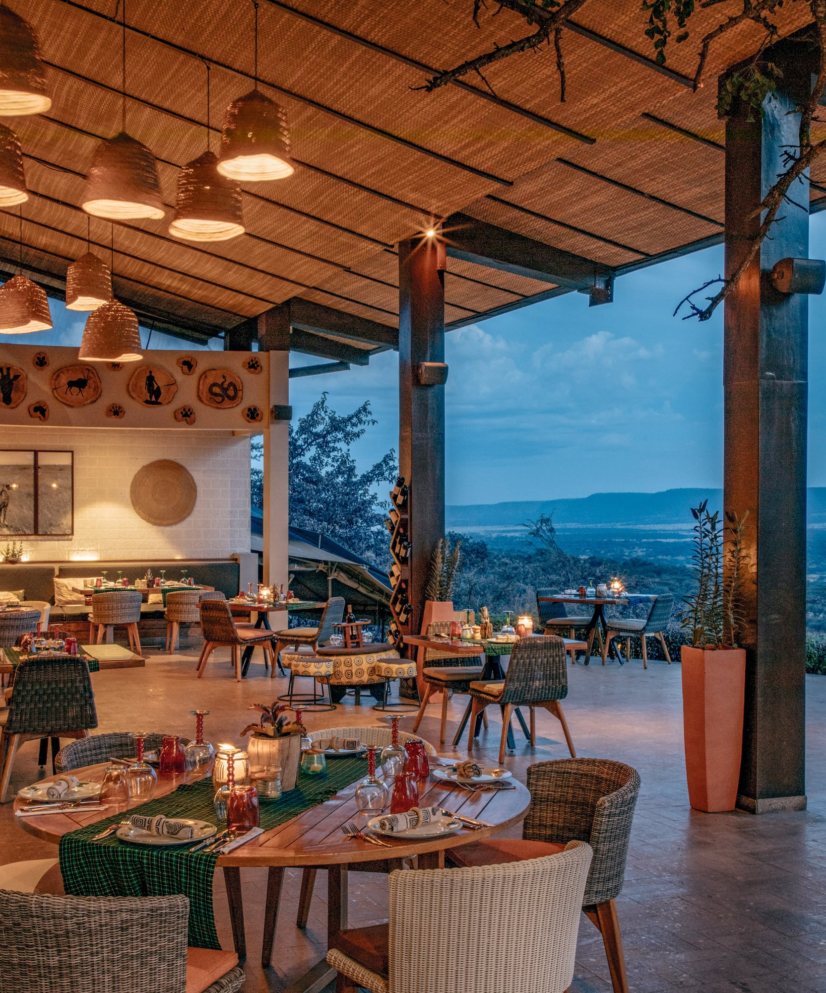 a restaurant with tables and chairs