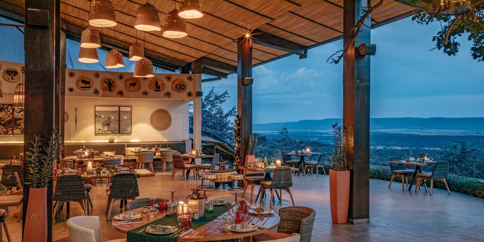a restaurant with tables and chairs