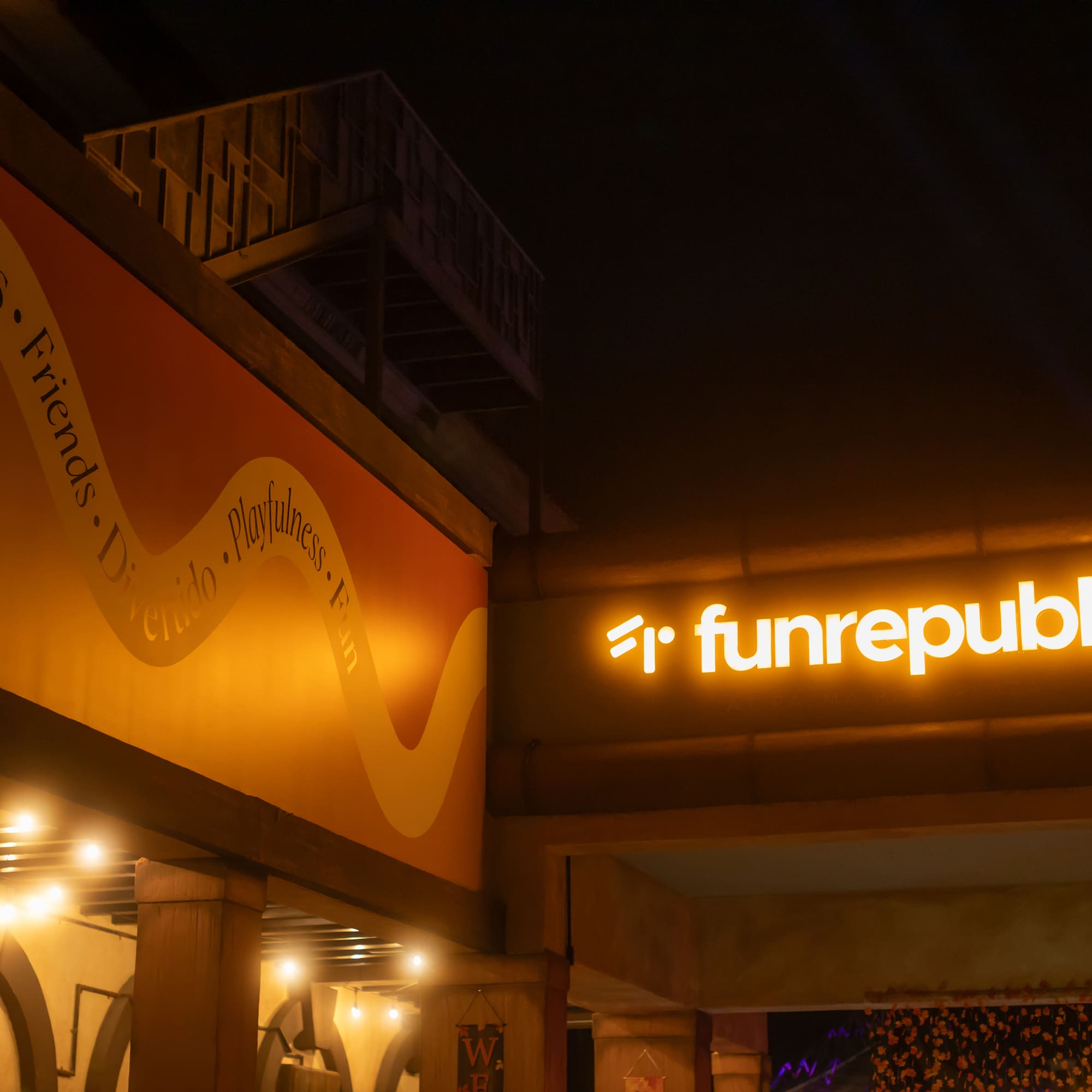 a sign on a building