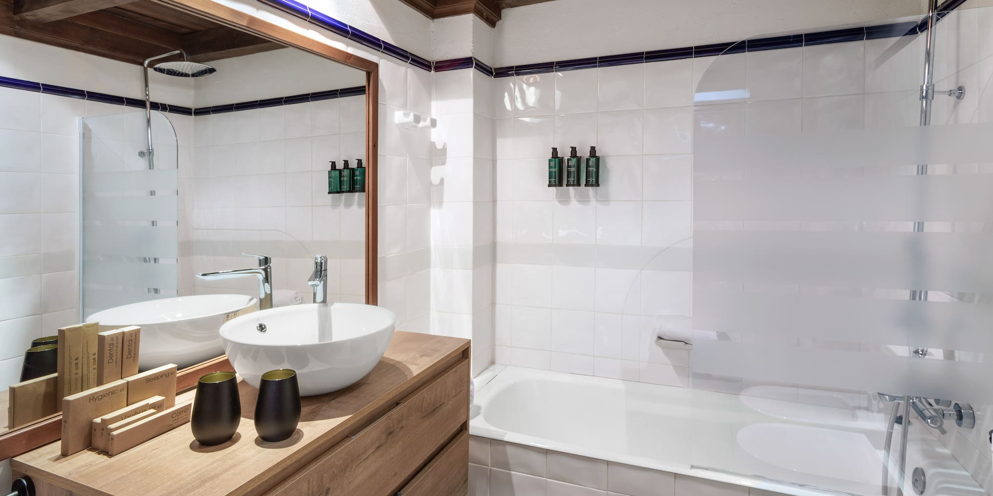 a bathroom with a sink and bathtub