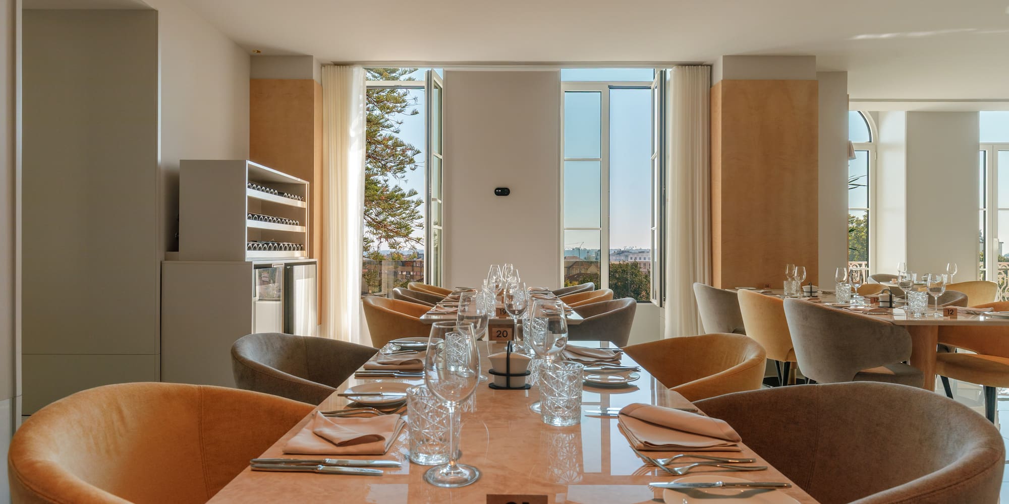 a table set for a meal