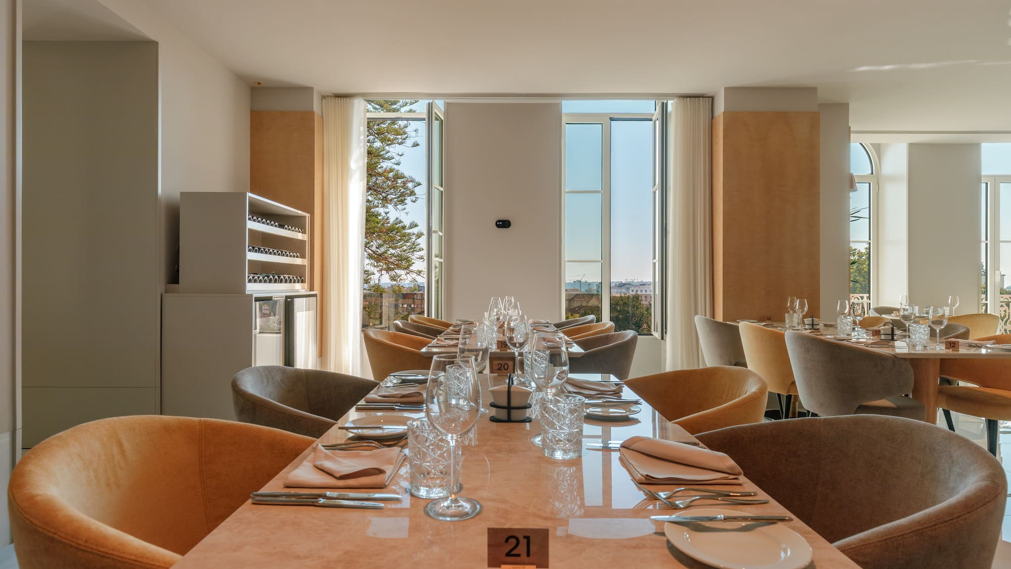 a table set for a meal