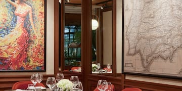 a table set for a dinner