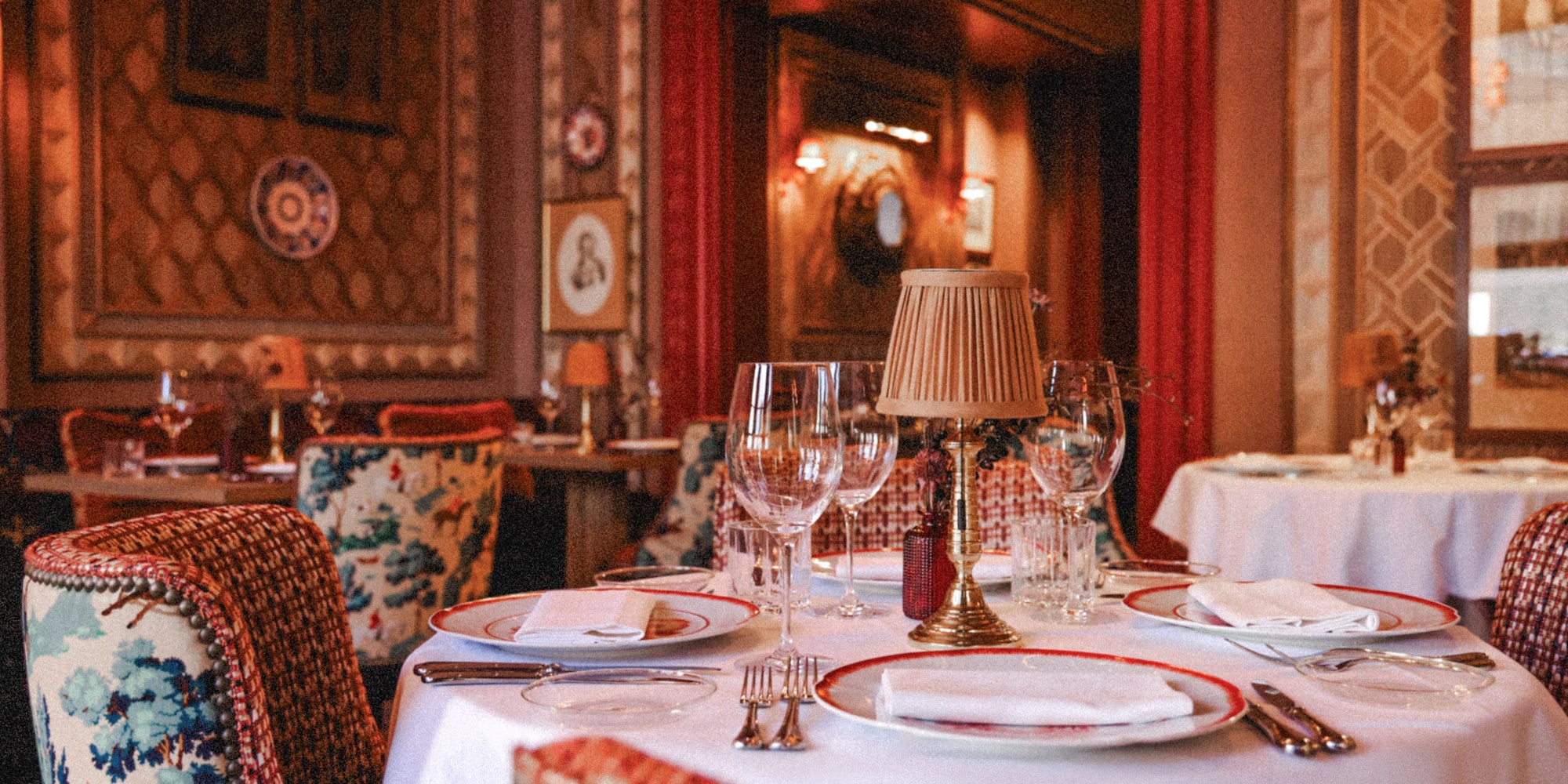 a table set for a dinner party
