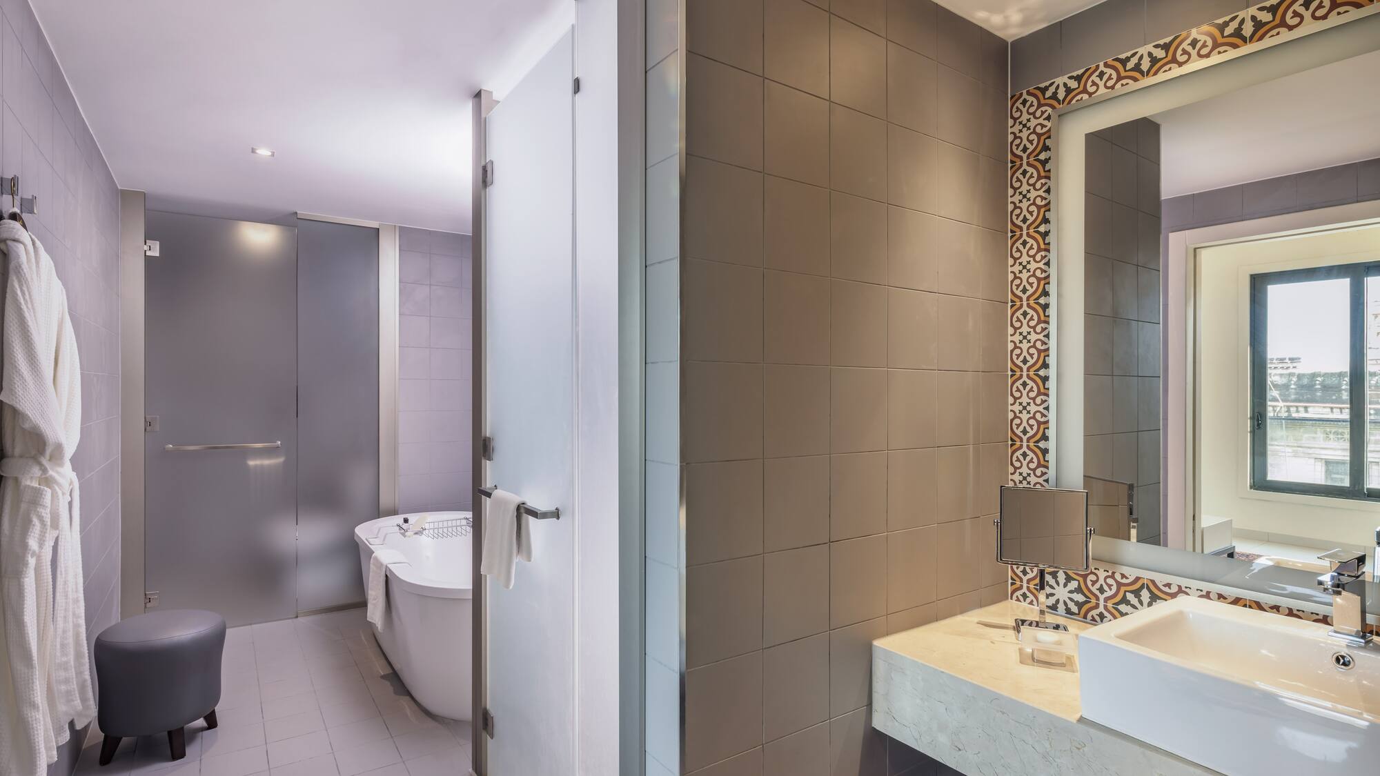 a bathroom with a sink and a bathtub