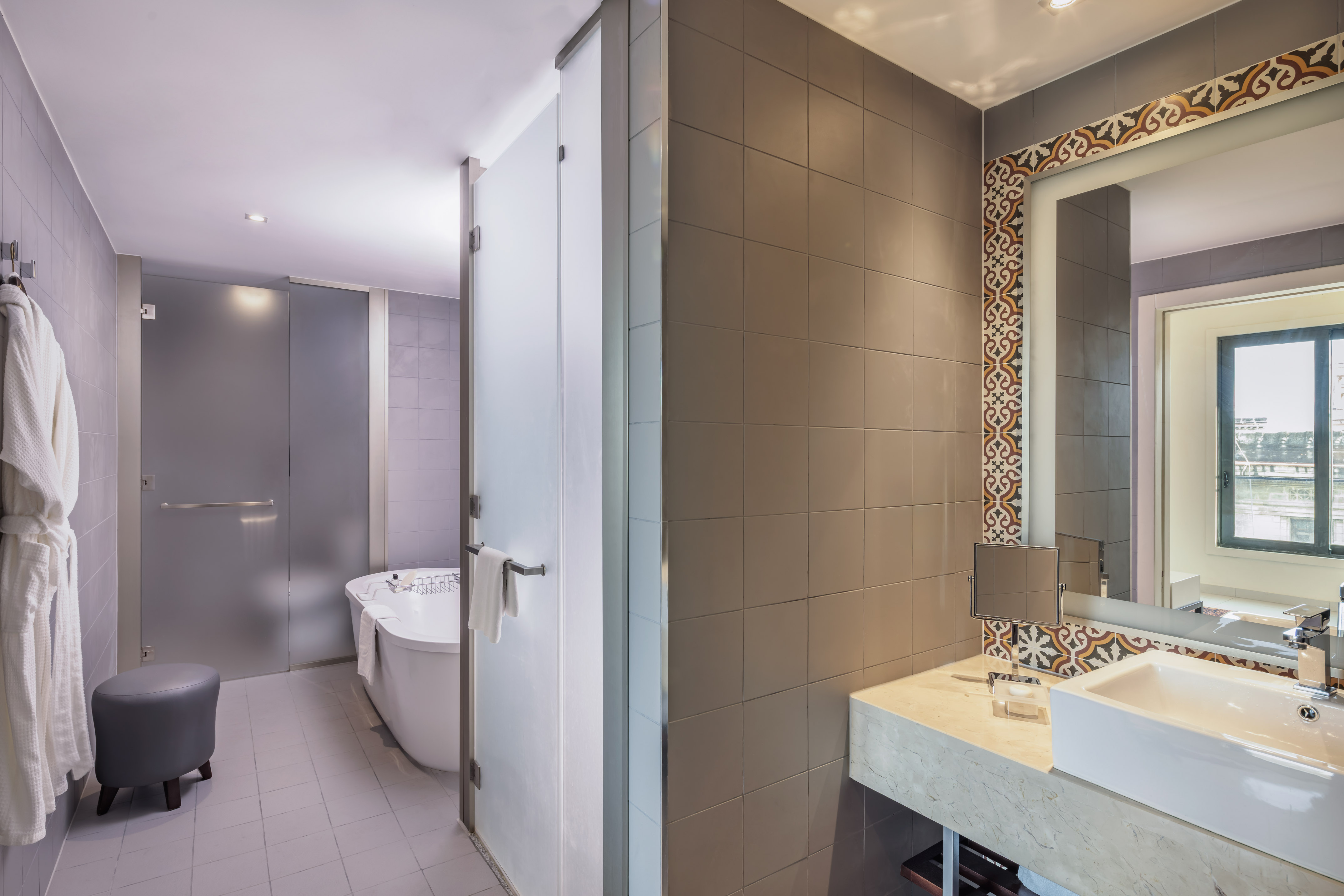 a bathroom with a sink and a bathtub