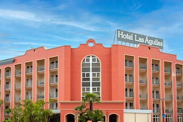 a building with a sign on the top