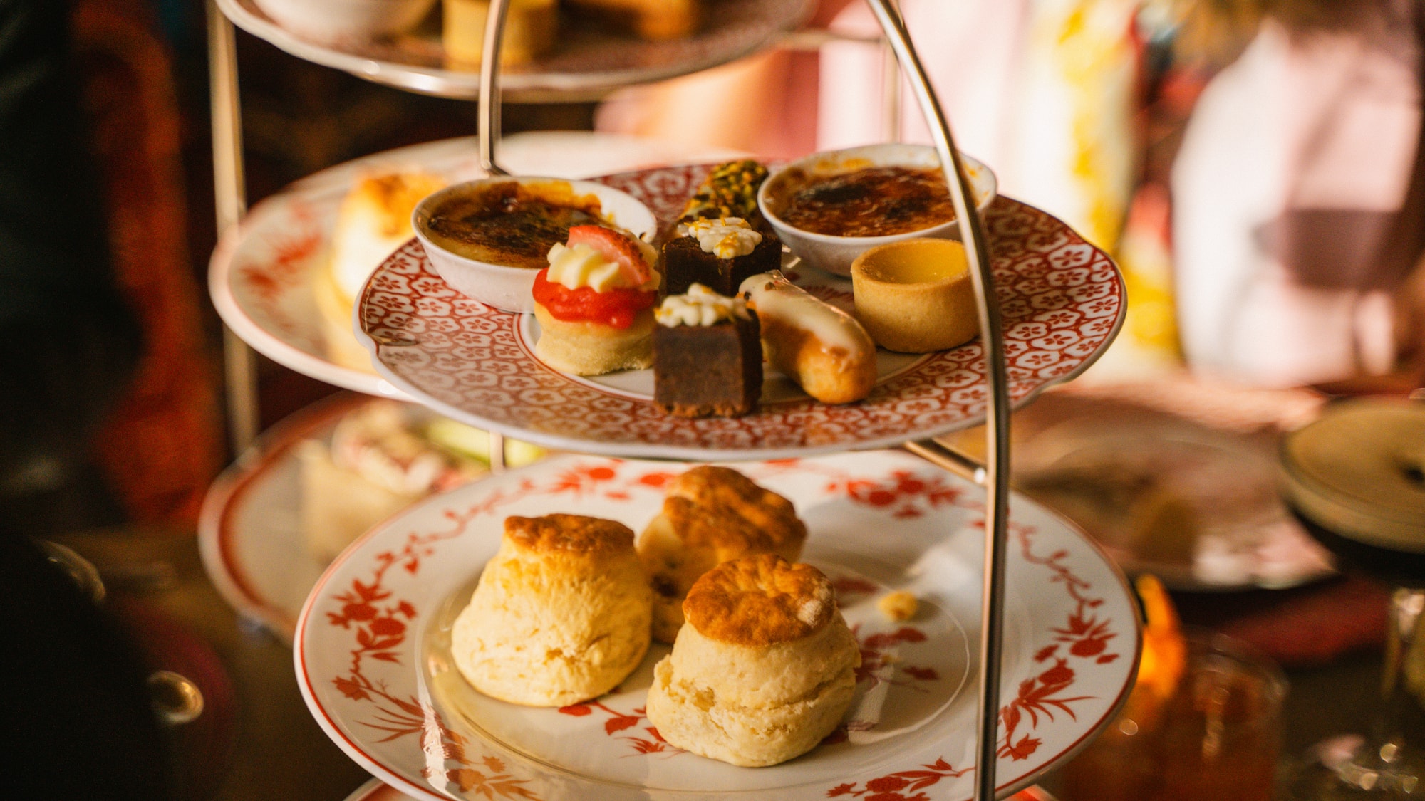 a tray of food on a table