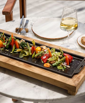 a plate of food on a table