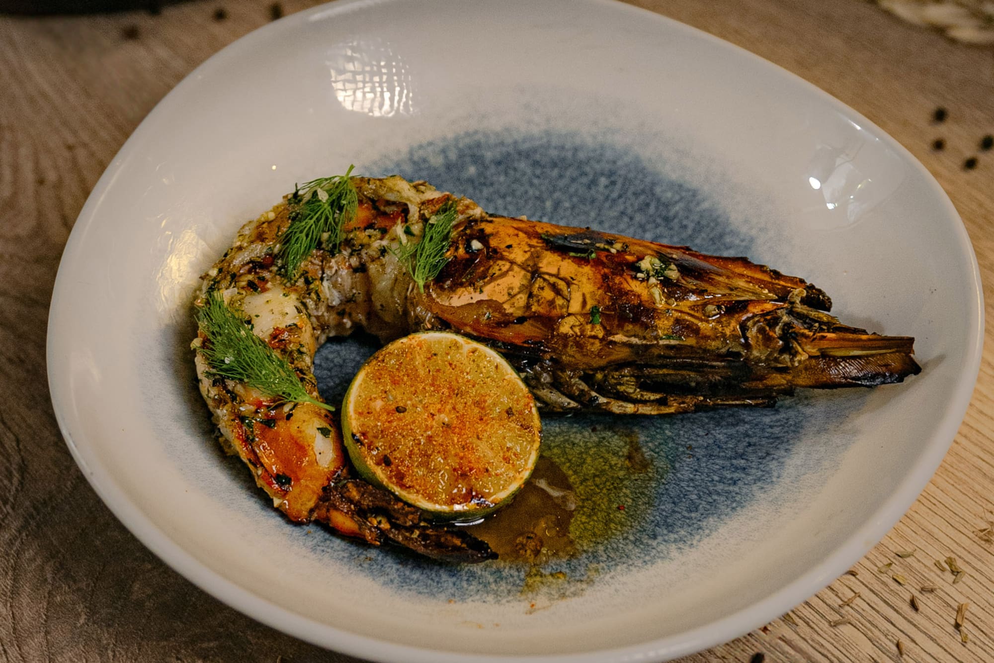 a plate of food on a table