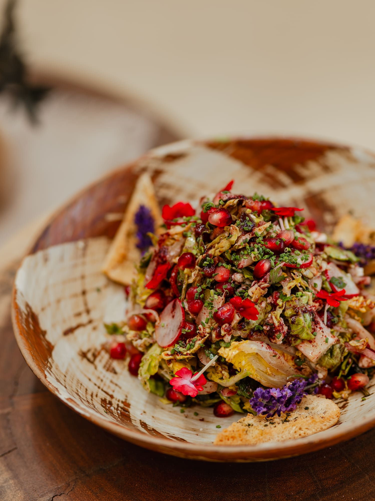 a bowl of food on a table