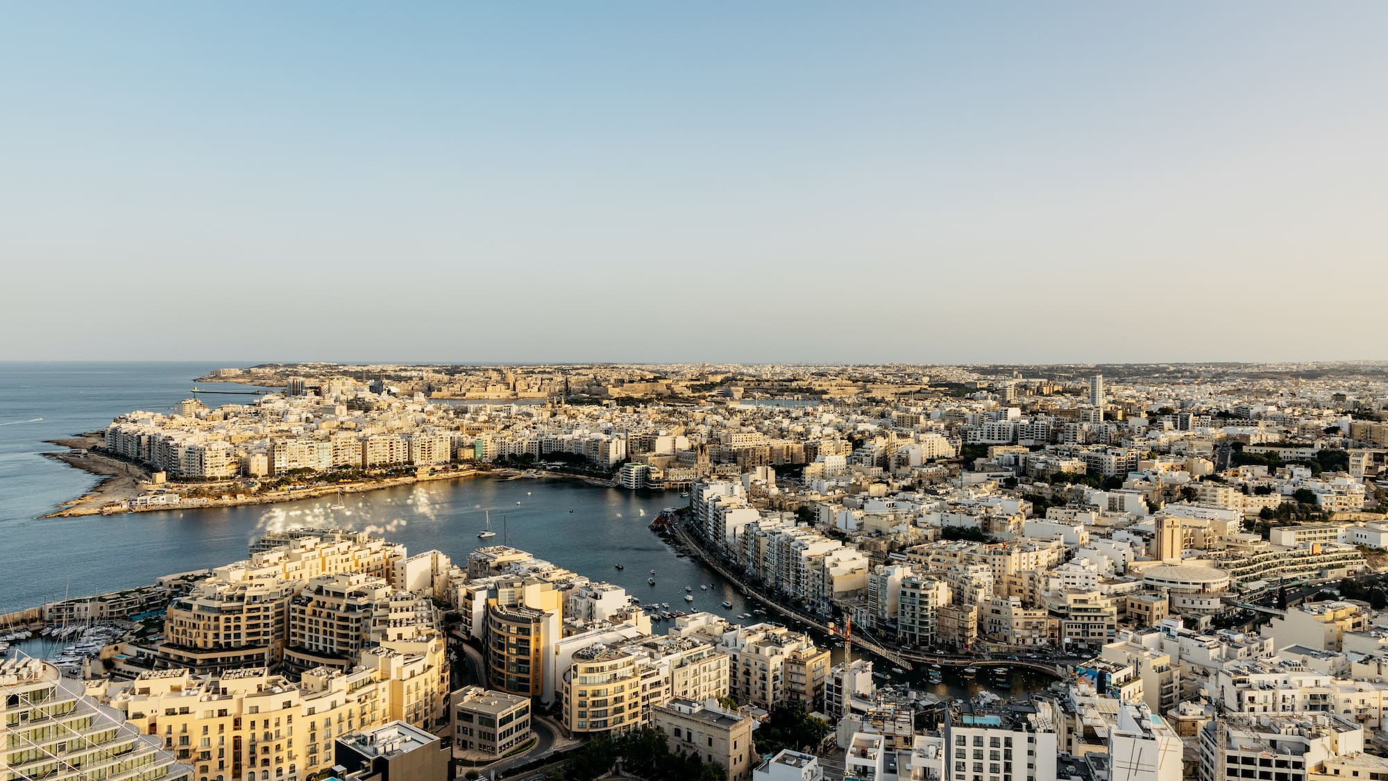 a city with a body of water