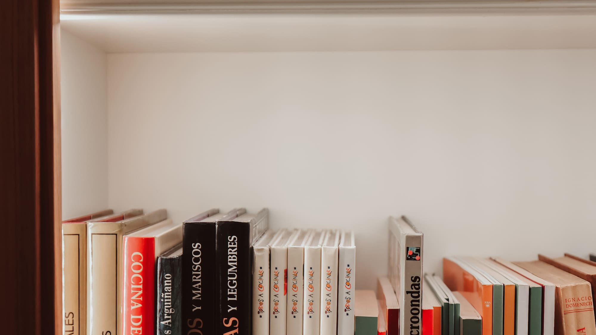 a shelf with books on it