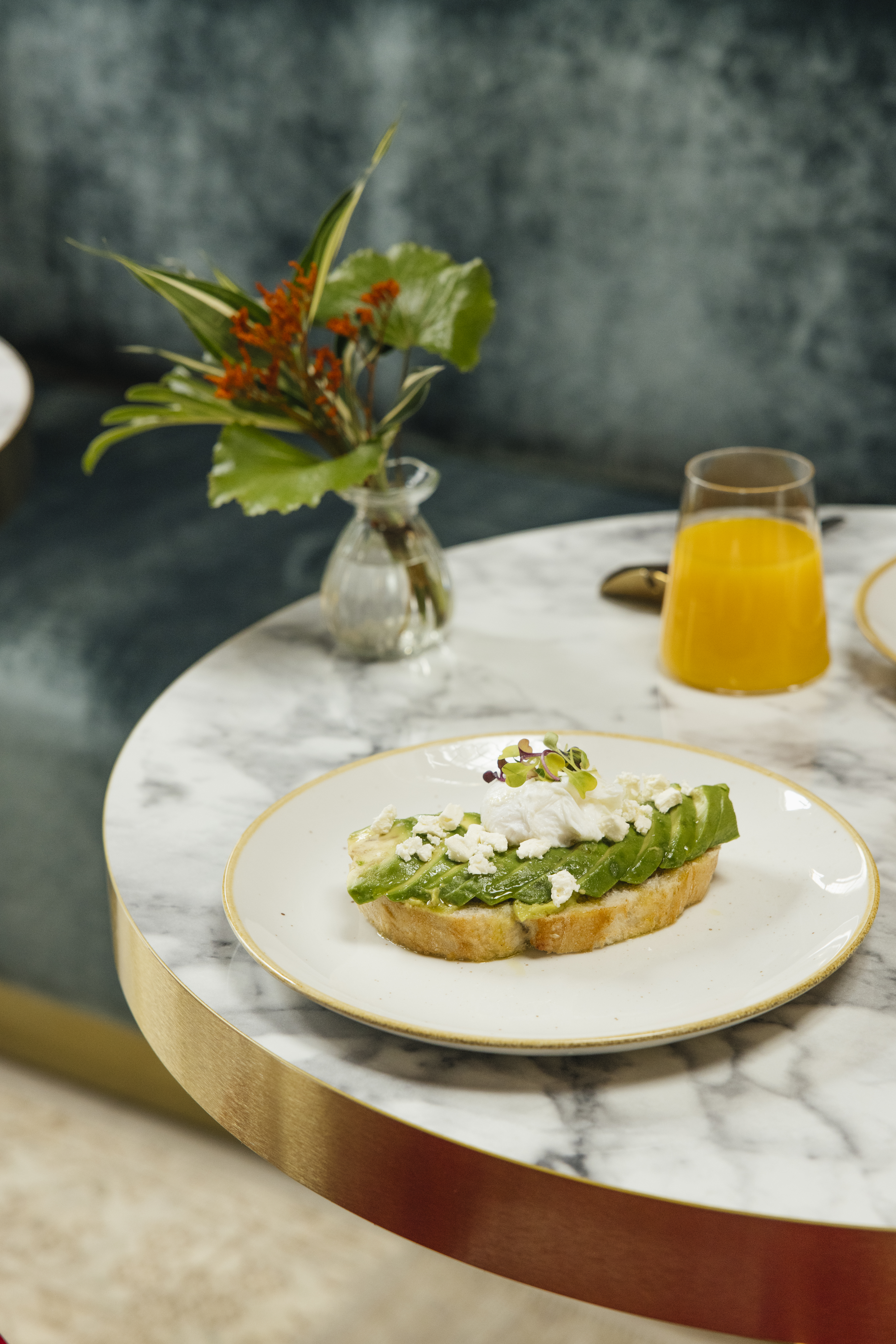 a plate of food on a table