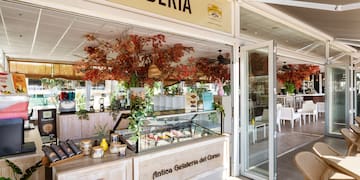 a storefront with a glass door