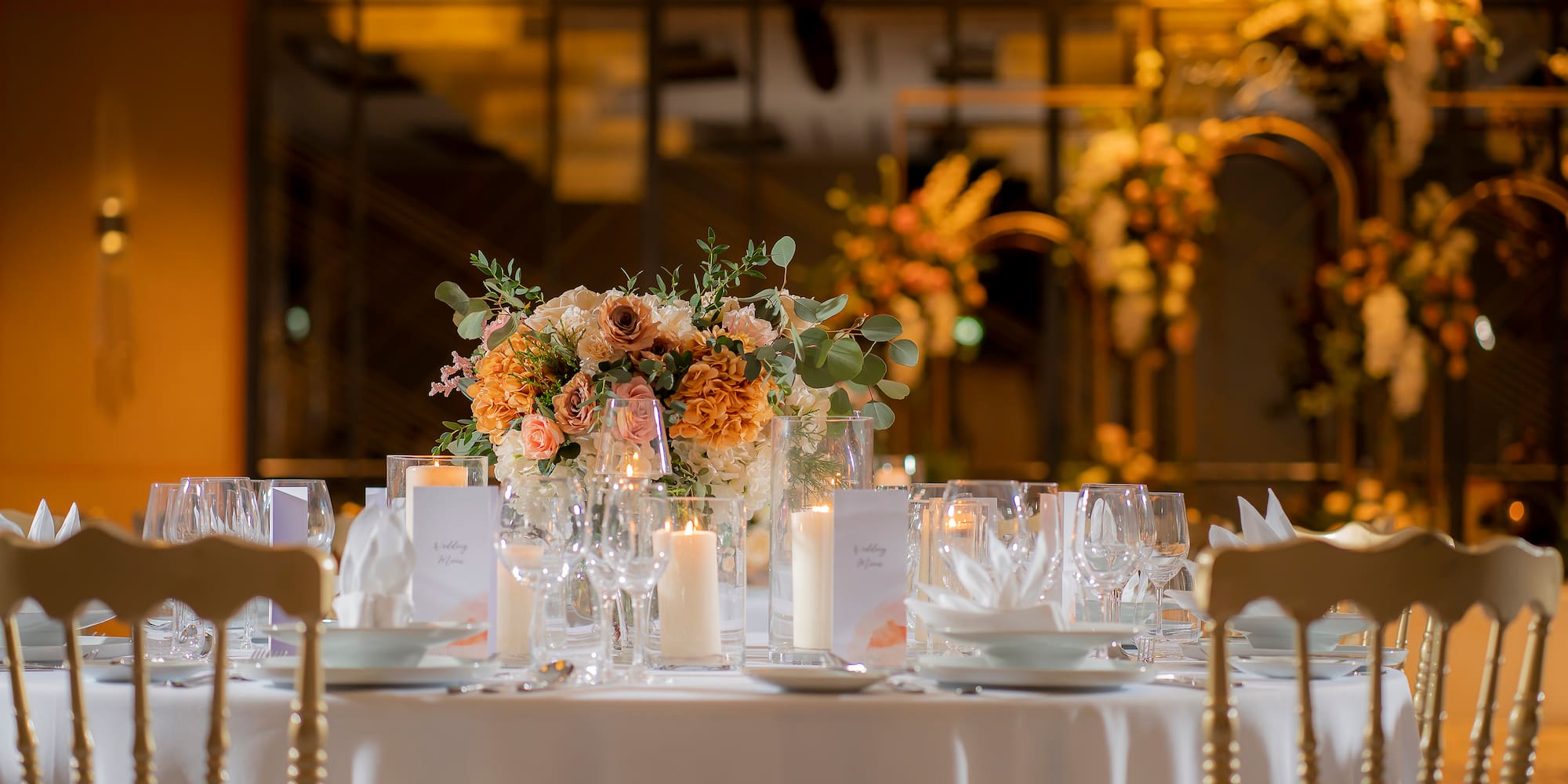 a table set for a dinner party